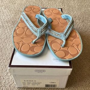 Coach flip flops